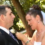 Beautiful bride and groom at Mystic, Ct wedding.