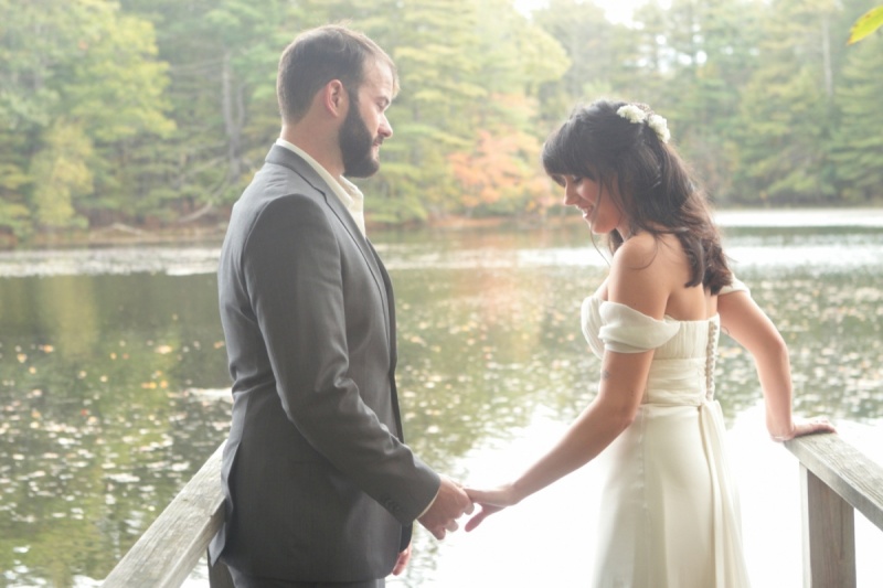 Beautiful bride and groom at Mystic, Ct wedding.