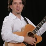 musician with guitar headshot portrait