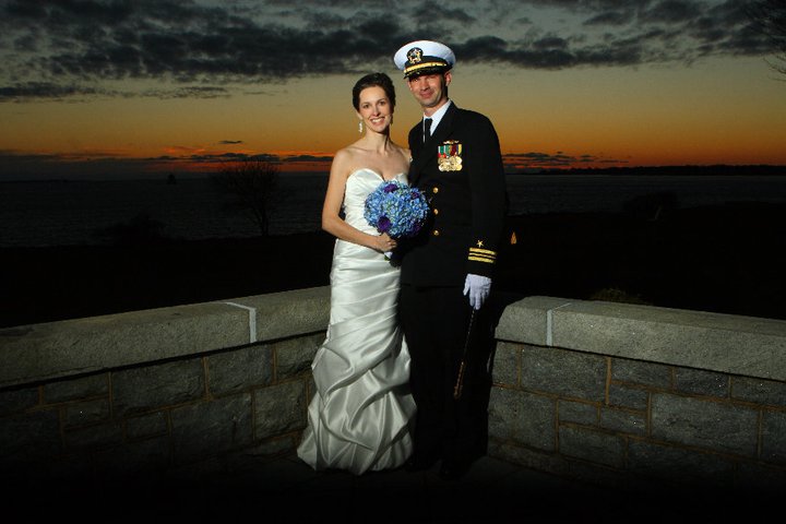 Groom and Bride in Groton Connecticut